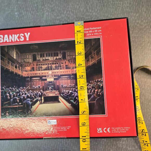 Artist Banksy New! Sealed "Devolved Parliament" 1000 Piece Puzzle 68x49cm - Picture 9 of 9